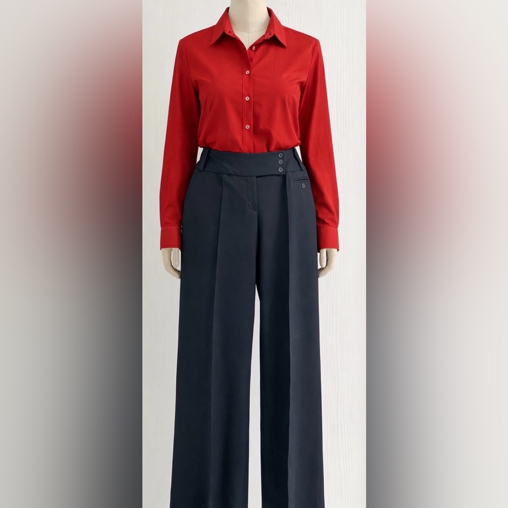 Kenar Black Wide-Leg Women's Pants size 10